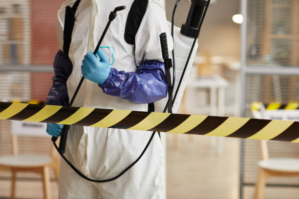 Professional Biohazard Cleanup technician working in Mountain Center, CA